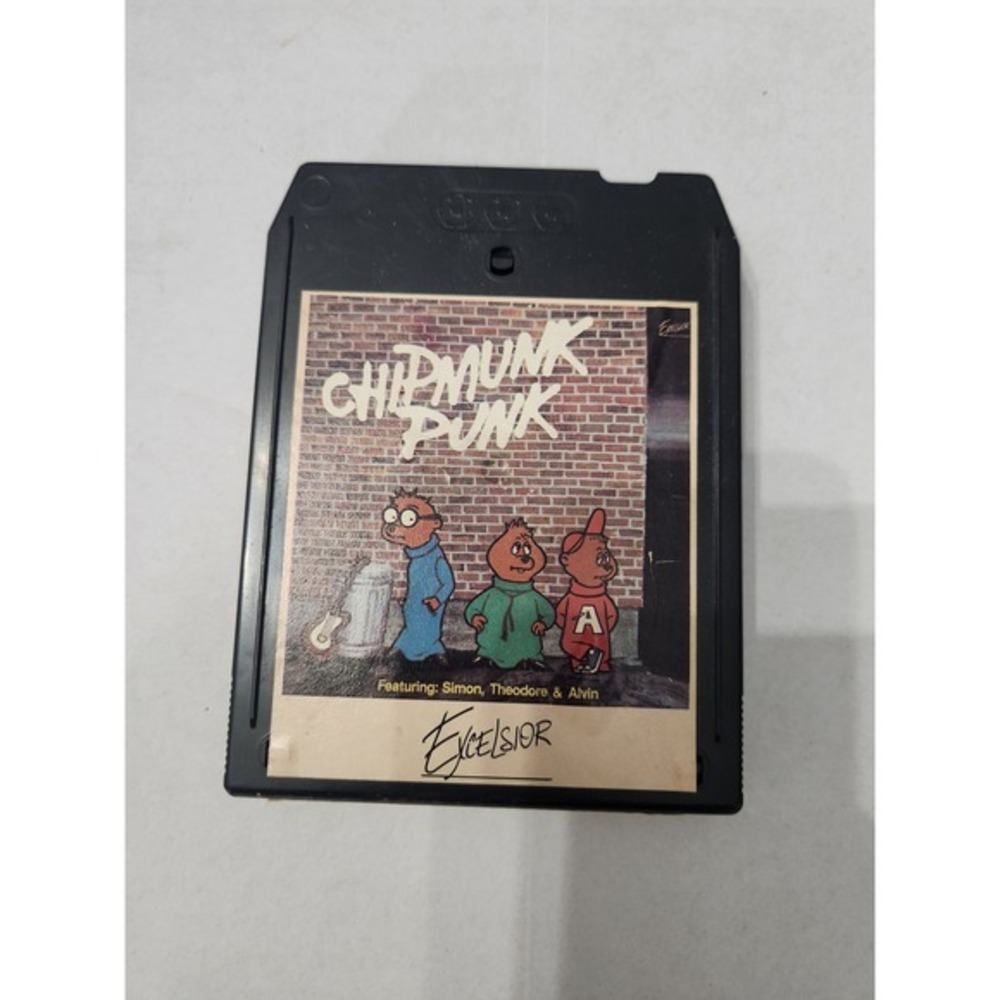 Chipmunk Punk 8 Track Tape The Chipmunks Stereo‎ XLT-6008 Excelsior 1980